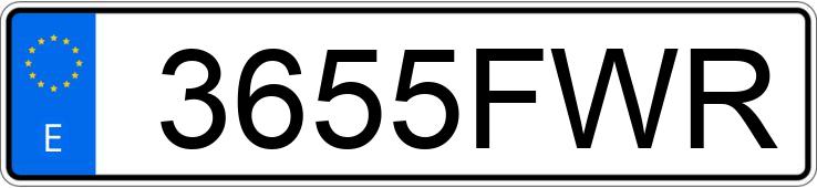 Numer rejestracyjny 3655FWR posiada VOLVO S80