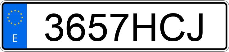 Numer rejestracyjny 3657HCJ posiada AUDI A1