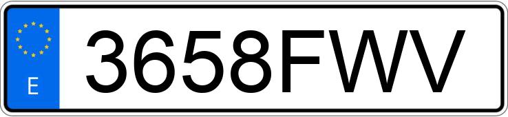 Numer rejestracyjny 3658FWV posiada SEAT CORDOBA