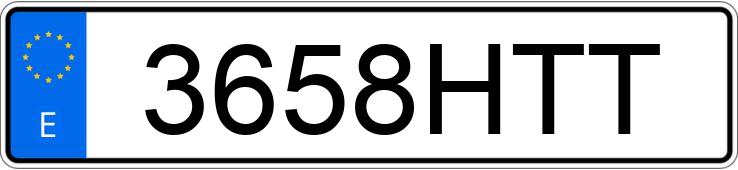 Numer rejestracyjny 3658HTT posiada MERCEDES A (176)