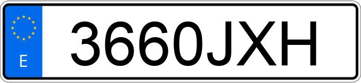 Numer rejestracyjny 3660JXH posiada AUDI Q5