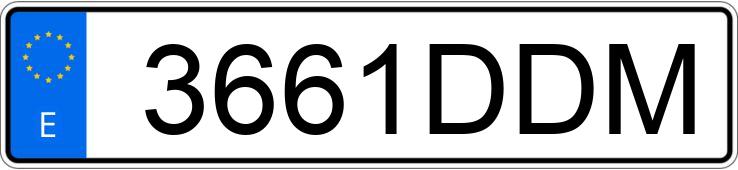 Numer rejestracyjny 3661DDM posiada AUDI A4