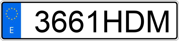 Numer rejestracyjny 3661HDM posiada SEAT IBIZA Numer rejestracyjny 3661HDM posiada SEAT IBIZA