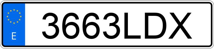 Numer rejestracyjny 3663LDX posiada FIAT 500X