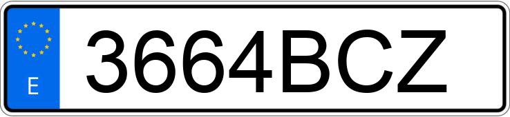 Numer rejestracyjny 3664BCZ posiada FORD RANGER