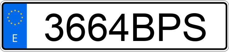 Numer rejestracyjny 3664BPS posiada CITROEN SAXO