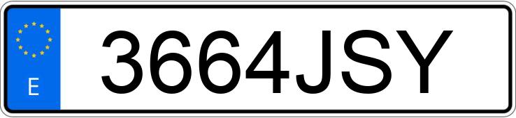 Numer rejestracyjny 3664JSY posiada MINI MINI