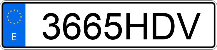 Numer rejestracyjny 3665HDV posiada CITROEN JUMPY