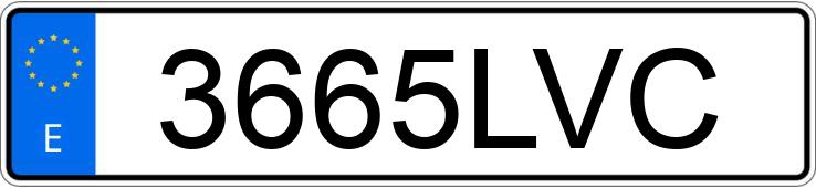 Numer rejestracyjny 3665LVC posiada AUDI Q5 SPORTBACK