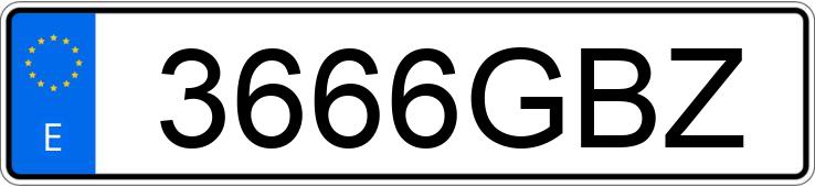 Numer rejestracyjny 3666GBZ posiada RENAULT MEGANE Numer rejestracyjny 3666GBZ posiada RENAULT MEGANE