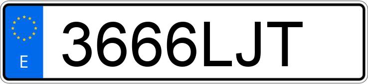 Numer rejestracyjny 3666LJT posiada RENAULT KANGOO