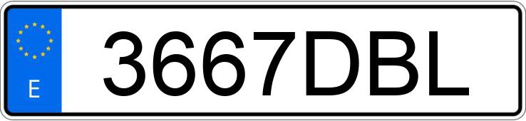 Numer rejestracyjny 3667DBL posiada CITROEN XSARA