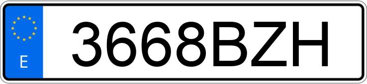 Numer rejestracyjny 3668BZH posiada JEEP GRAND CHEROKEE