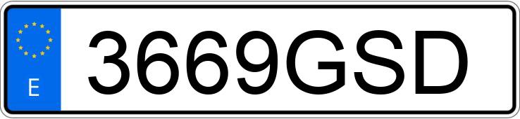 Numer rejestracyjny 3669GSD posiada AUDI A4 Numer rejestracyjny 3669GSD posiada AUDI A4