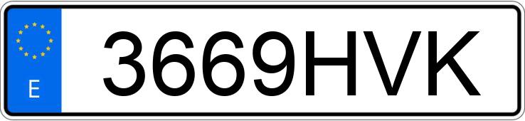 Numer rejestracyjny 3669HVK posiada PEUGEOT 3008