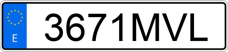 Numer rejestracyjny 3671MVL posiada FORD MUSTANG MACH-E RWD RANGO ESTANDAR BASE