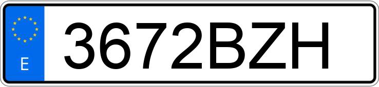 Numer rejestracyjny 3672BZH posiada VOLKSWAGEN GOLF Numer rejestracyjny 3672BZH posiada VOLKSWAGEN GOLF