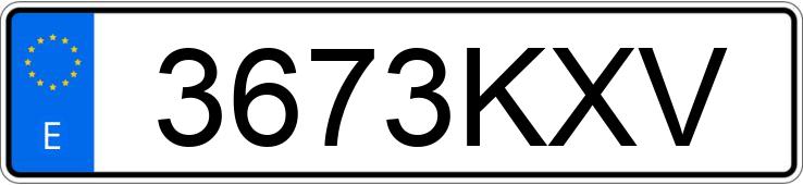 Numer rejestracyjny 3673KXV posiada FORD FIESTA