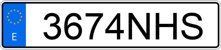 Numer rejestracyjny 3674NHS posiada RENAULT MASTER