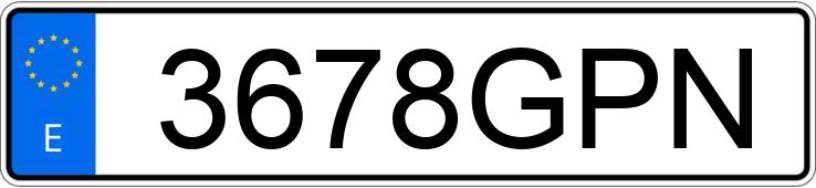 Numer rejestracyjny 3678GPN posiada FORD FIESTA