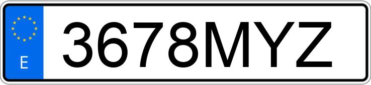 Numer rejestracyjny 3678MYZ posiada BMW XM