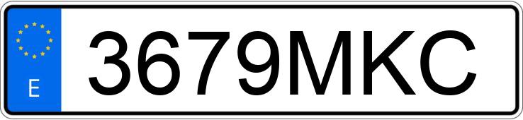 Numer rejestracyjny 3679MKC posiada HYUNDAI KONA