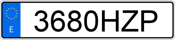 Numer rejestracyjny 3680HZP posiada CITROEN C1