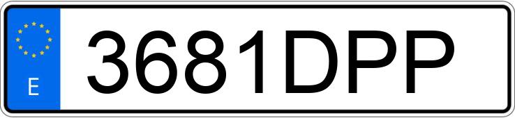 Numer rejestracyjny 3681DPP posiada BMW SERIE 3