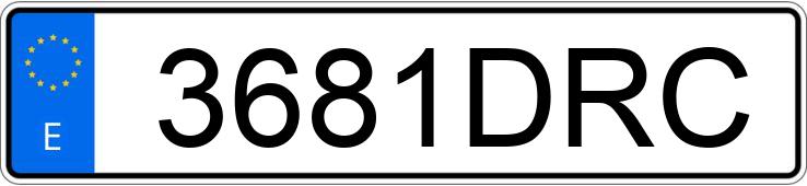 Numer rejestracyjny 3681DRC posiada HONDA CIVIC