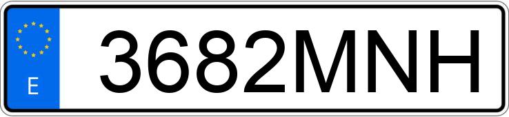 Numer rejestracyjny 3682MNH posiada NISSAN X-TRAIL