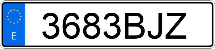 Numer rejestracyjny 3683BJZ posiada PEUGEOT 206 Numer rejestracyjny 3683BJZ posiada PEUGEOT 206