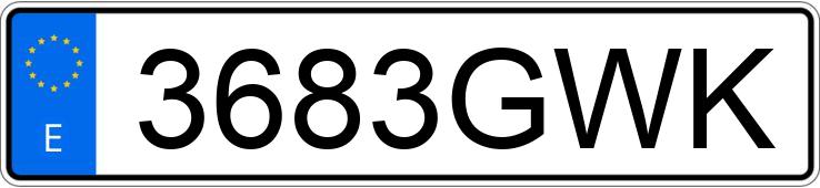 Numer rejestracyjny 3683GWK posiada RENAULT KANGOO Numer rejestracyjny 3683GWK posiada RENAULT KANGOO