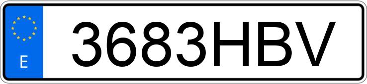 Numer rejestracyjny 3683HBV posiada SEAT LEON