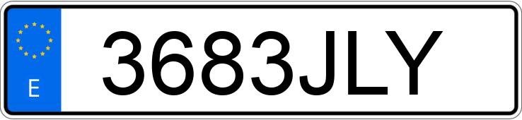 Numer rejestracyjny 3683JLY posiada JEEP COMPASS