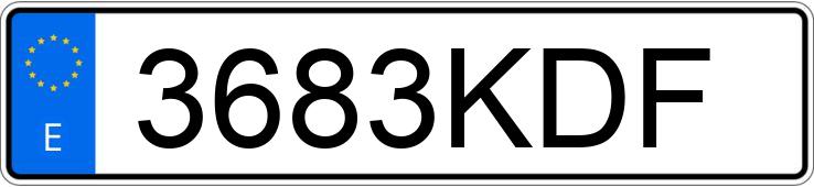 Numer rejestracyjny 3683KDF posiada AUDI S5 SPORTBACK