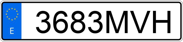 Numer rejestracyjny 3683MVH posiada IVECO DAILY