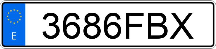 Numer rejestracyjny 3686FBX posiada MERCEDES VIANO