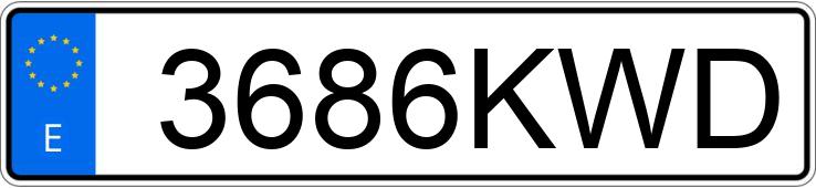 Numer rejestracyjny 3686KWD posiada OPEL CROSSLAND X