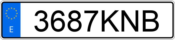 Numer rejestracyjny 3687KNB posiada OPEL ASTRA