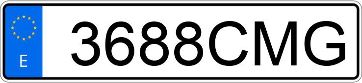 Numer rejestracyjny 3688CMG posiada FORD TRANSIT