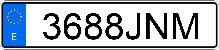 Numer rejestracyjny 3688JNM posiada NISSAN JUKE