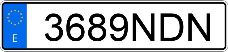 Numer rejestracyjny 3689NDN posiada FERQUI F5