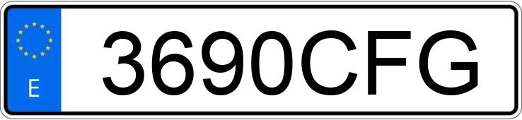 Numer rejestracyjny 3690CFG posiada PEUGEOT 206 Numer rejestracyjny 3690CFG posiada PEUGEOT 206