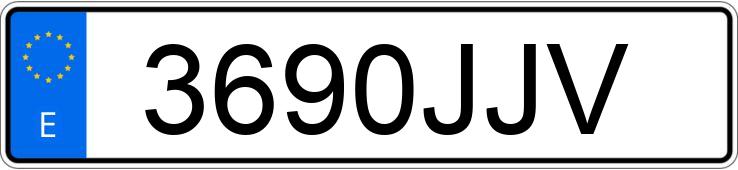 Numer rejestracyjny 3690JJV posiada HYUNDAI I30