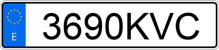 Numer rejestracyjny 3690KVC posiada FIAT 500 Numer rejestracyjny 3690KVC posiada FIAT 500