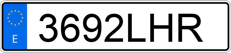 Numer rejestracyjny 3692LHR posiada MERCEDES A (177)