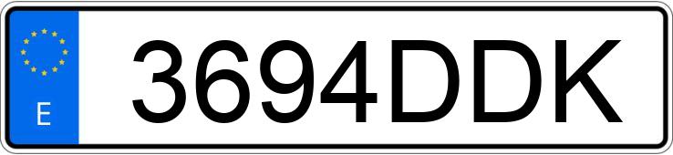 Numer rejestracyjny 3694DDK posiada FORD FOCUS C-MAX