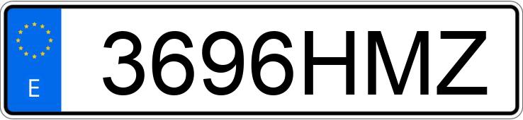 Numer rejestracyjny 3696HMZ posiada PEUGEOT 807