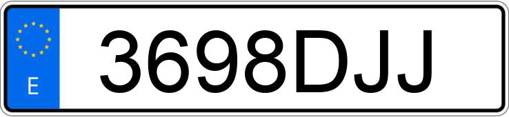 Numer rejestracyjny 3698DJJ posiada MERCEDES SLK (170-171)