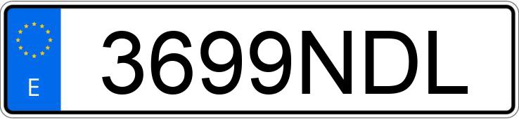 Numer rejestracyjny 3699NDL posiada FORD FOCUS